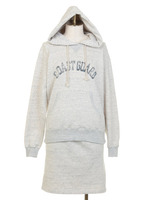 NET限定杢裏毛フードパーカー×スカートセットアップ