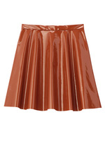 roberto collina エナメルフレアスカート