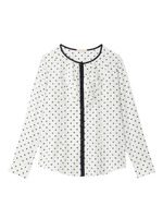 ドットフリルシャツ
