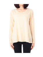 ボタン付きバックレースニット