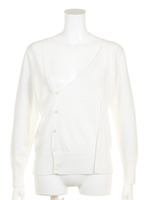 [Salon de Balcony]トランスペアレントボーダーカーディガン