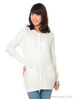 カノコ編ロングニットカーディガン