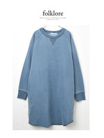 デニム裏毛ワンピース
