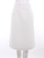 フロント釦Aラインスカート