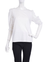 【CHIC】エスニックレーススリーブTOPS