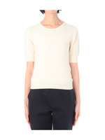 5分袖ケーブル編みニット