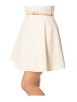 ベルト付フレアースカート
