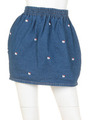 キティ刺繍デニム　スカート