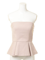 2PベアペプラムTOP/BLK