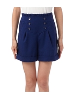 6ボタンキュロットパンツ/ブラック(219)