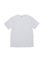 GIZAコットンクルーネックTシャツ/ホワイト(001)