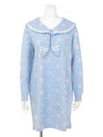 HAVE A GOOD DAY! SWEAT SAILOR ONE-PIECE/LIGHT BLUE