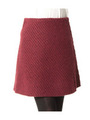 KNIT SKIRT/レッド系(062)