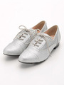 NEWレースアップシューズ/シルバー