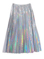 PVC pleats skirt/aurora