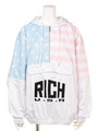 Rich Flag Pull Over Jkt/BLACK