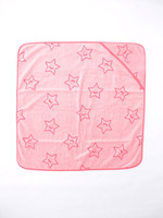 STAR  TERRY  CLOTH  AFGHAN/PINK