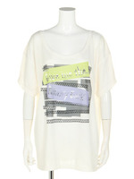 Tシャツワンピー/ホワイト