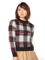 WJQチェック柄プルオーバー/柄A