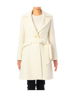 [L]シャギー素材のワンボタンコート/ブラウン系(041)