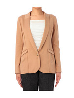 [L]ポンチテーラードジャケット/ベージュ系(041)