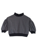 graphcheck　tops/navy