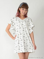 kitz pinupsコラボワンピース/ネイビー