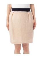 style zampa for the holidays 配色ニットスカート/ネイビー(093)