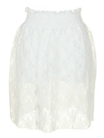 【BED＆BREAKFAST】Lily　Lace　ギャザースカート/BLACK