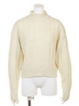 【CASUAL】ワッフルショートKnit/ブラック