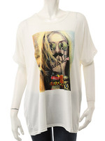 【ECURY】フォトプリントTシャツ/ホワイト