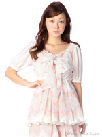 【LIZLISA】ティー花柄トップス/ピンク