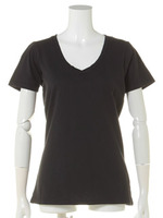 【La Fine】別注VネックベーシックTシャツ/ブラック