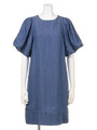 【ROSE BUD】VOLUME SLV. DRESS/USED WASH