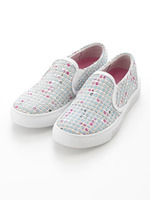 【ROSE　BUD】TWEED　SLIP　ON　SNEAKER/LT/BLUE