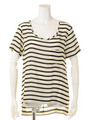 【SECOND FEMALE】DRAKE TOP/OFF WHITE/BLACK