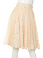 【an another angelus】レース切替シフォンフレアースカート/LIGHT BLUE