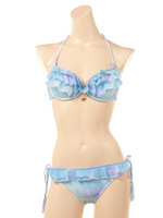 【nuckle market】タイダイブラ3段フリル単品/パープル