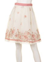 【美人百花3月号掲載】ナンシーボーダースカート/クロ