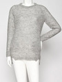 アルパカループニットチュニック/グレー