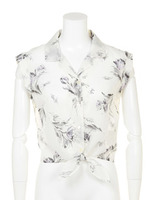 オリジナル70�フラワーブラウス/ピンク