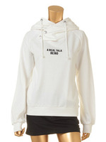 カシュクールフード裏毛TOPS/WH