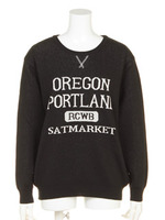 カレッジ ロゴ ニット/RED