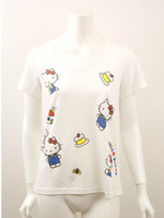 キティヴィンテージ　プリントT/WH