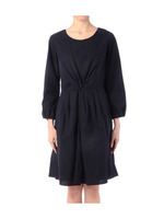 ギャザー切り替えワンピース/ホワイト(302)