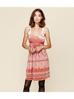 クラッシュベルベットプリントワンピース/ピンク系(172)