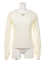 ケーブル袖JZ切替プルオーバー/ネイビー(アオ系)