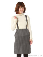 サス付きタイトスカート/グレー系