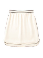 サテンスカート/ブラック(019)