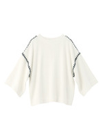 ジグザグステッチニット/ホワイト(001)